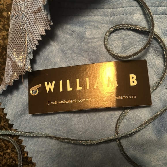 NWT WILLIAM B BLUE ALLIGATOR GOING OUT TOP SIZE 8 - Picture 4 of 6